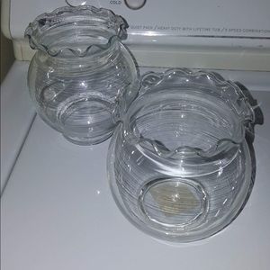 Glass fish bowls